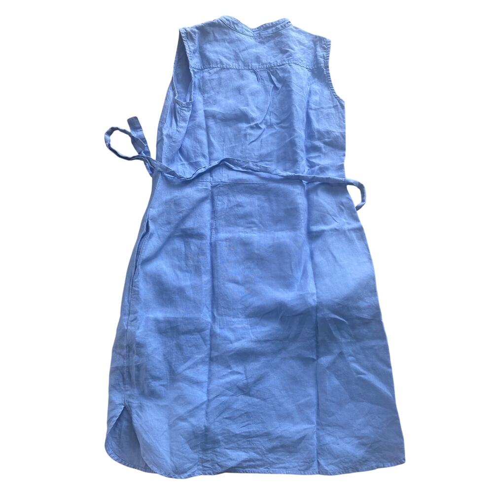 L.L. Bean Women’s Knee Length Pin Tucked Bodice Pleated Sleeveless Dress 6